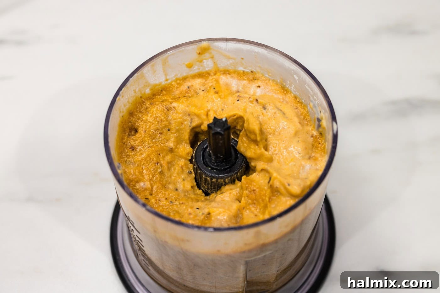 Velvety Butternut Squash Pasta 12 butternut squash pasta sauce in a mini food chopper