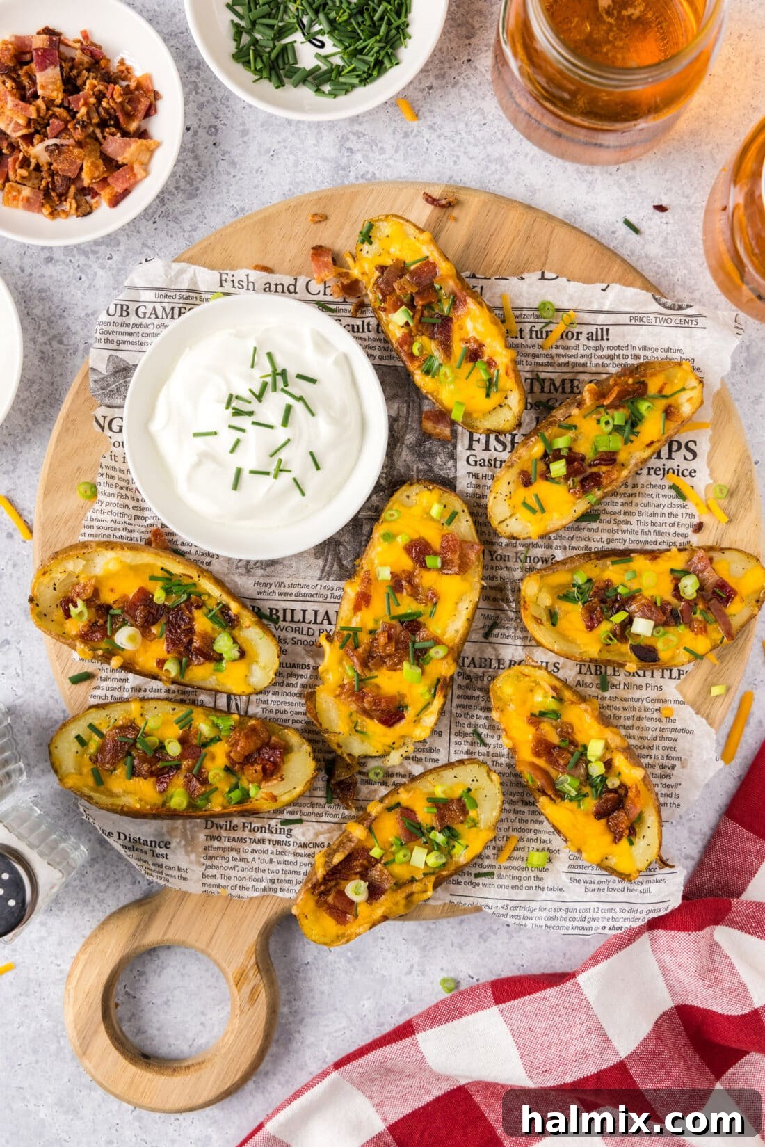 Loaded Potato Skins 11 Platter of Potato Skins