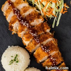 Close up photo of Chicken Katsu