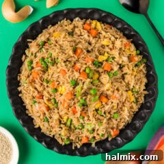 Bowl of Fried Rice, showcasing its appetizing appeal