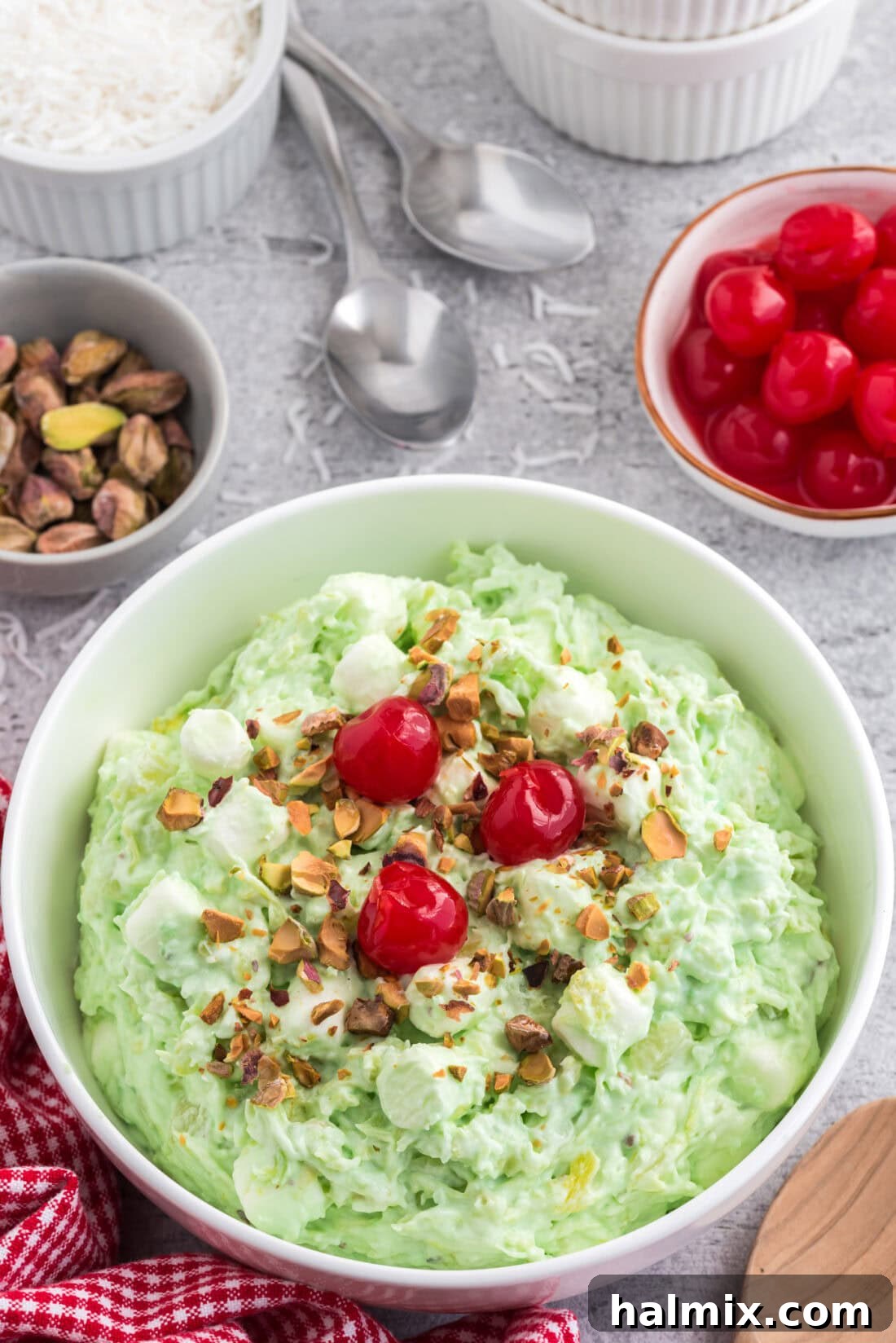 Emerald Cloud Dessert 3 Bowl of Watergate Salad