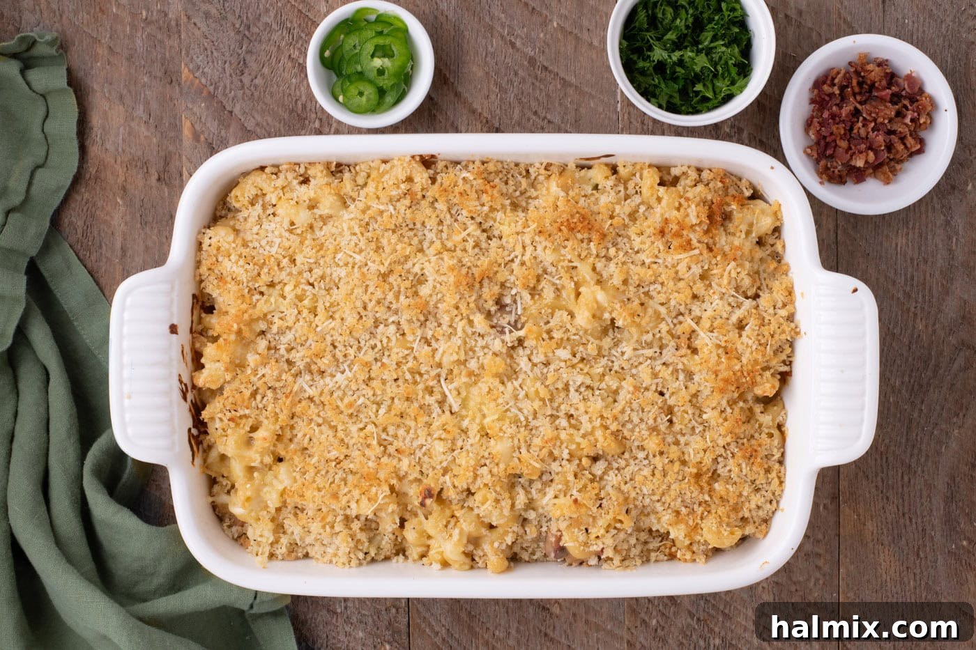 Kicking Cheesy Jalapeño Mac 13 baked jalapeno mac and cheese with panko topping