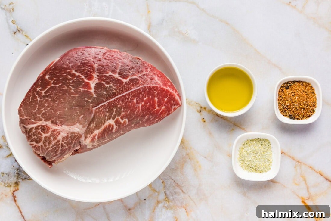 Ingredients for Air Fryer Steak Bites