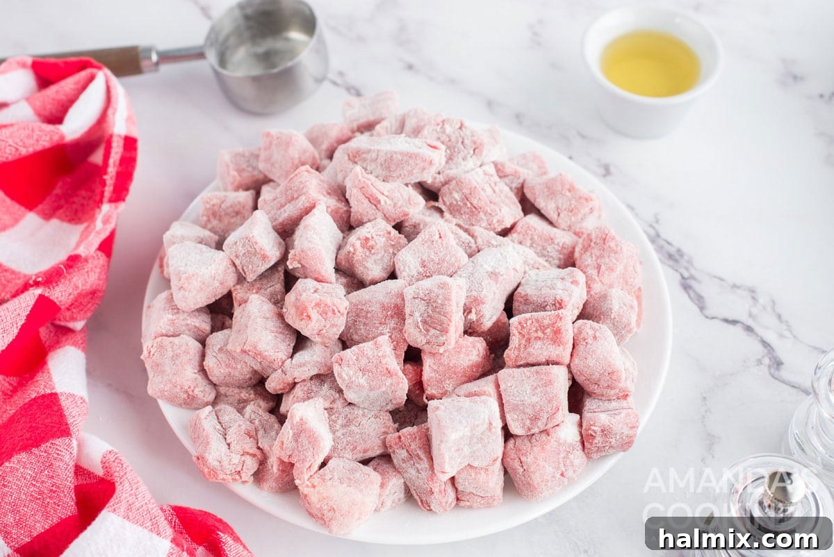 plate full of dredged beef