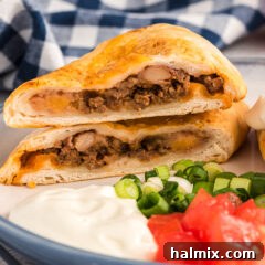 Finished Taco Empanadas on a plate