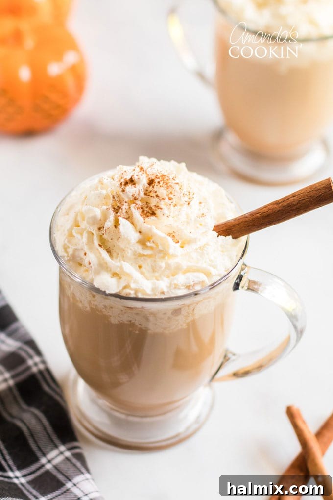 Spiced Autumn Comfort 3 overhead photo of pumpkin spice latte