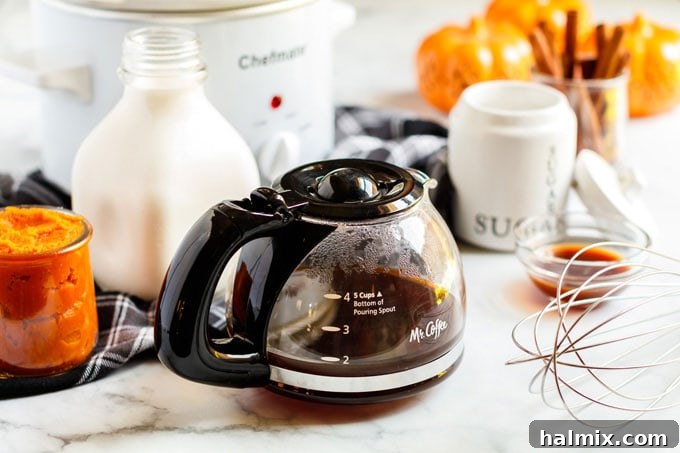 Spiced Autumn Comfort 4 pot of coffee