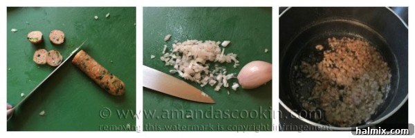 Wild rice simmering in chicken broth, a crucial first step for the soup base.