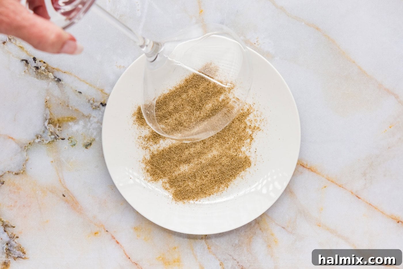 dipping to the rim of a martini glass in celery salt