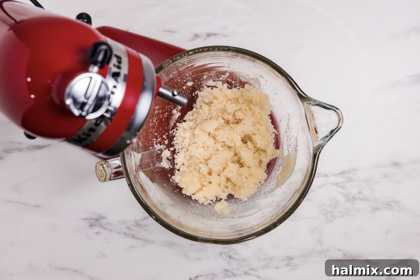 Hidden Veggie Fudge Brownies 5 Sugar and oil mixture in a stand mixer bowl
