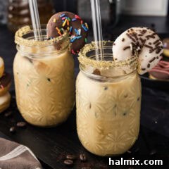 Close up photo of two Iced Espresso Cocktails