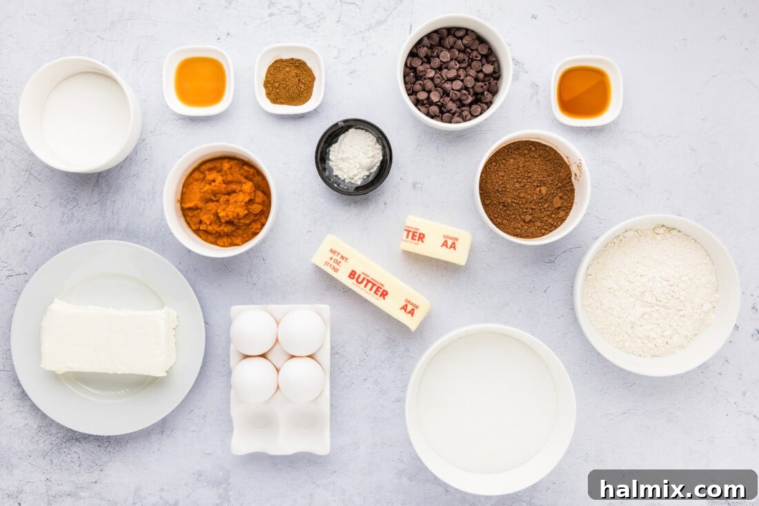 Spiced Pumpkin Swirl Brownies 4 Ingredients for Pumpkin Cheesecake Brownies