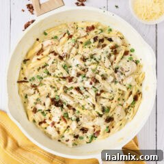 Skillet of Chicken Carbonara