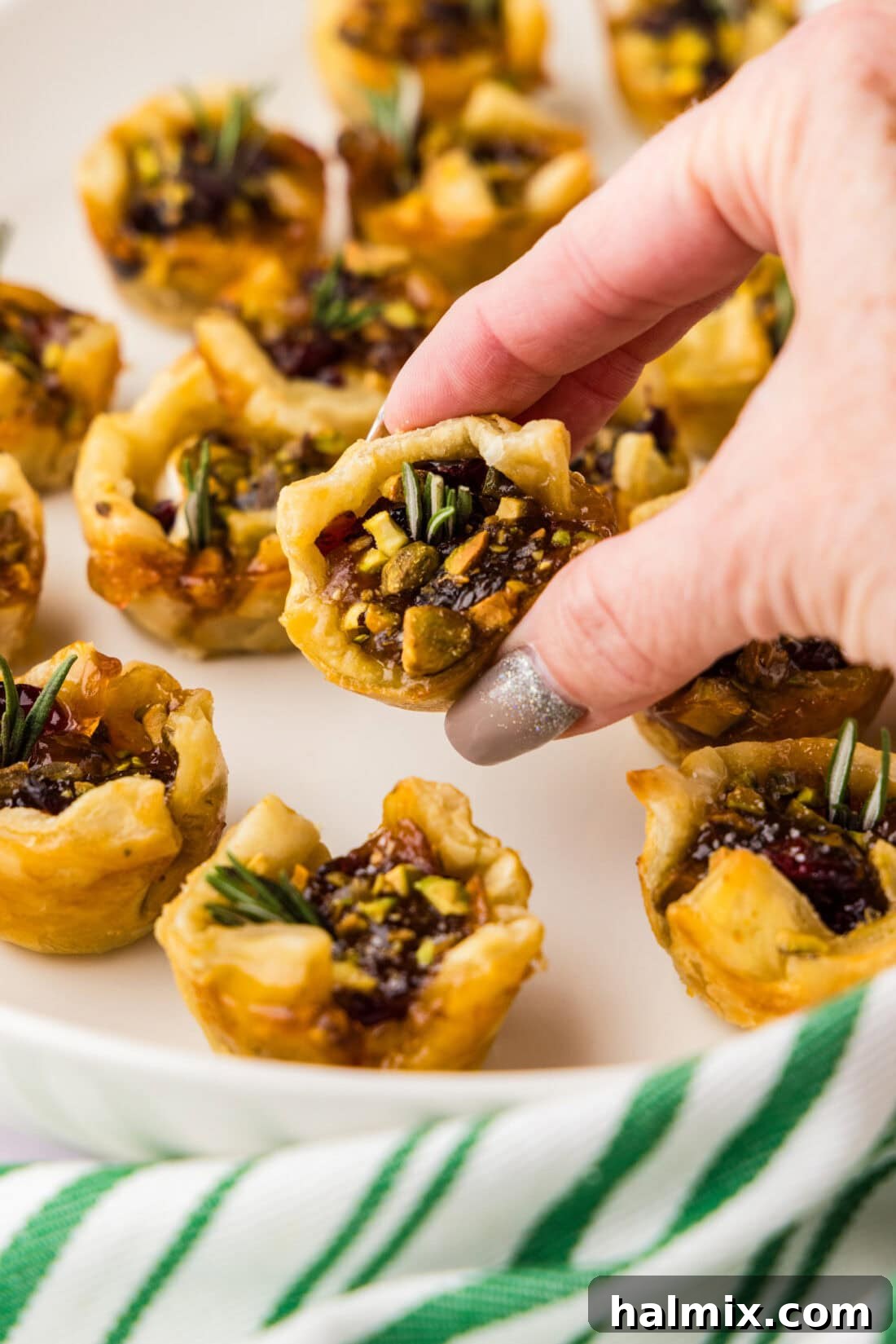 Petite Brie 2 Hand holding a Brie Bite