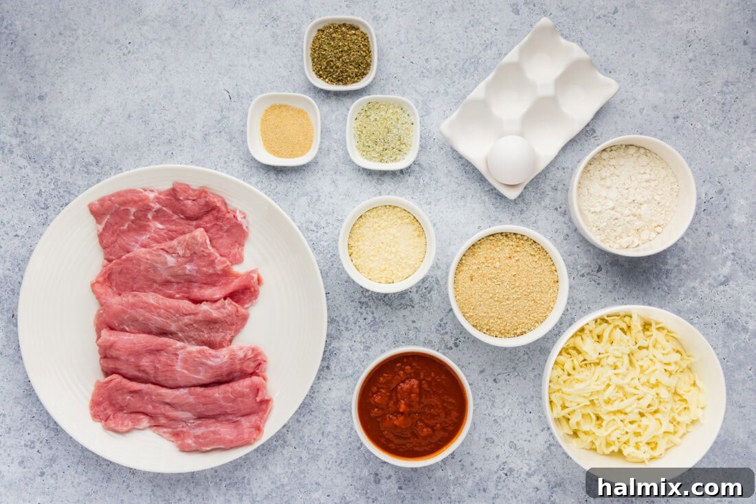 Ingredients for Veal Parmesan