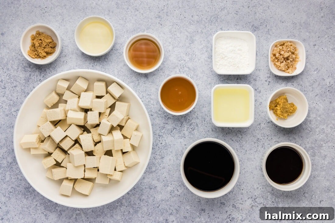 Ingredients for Teriyaki Tofu