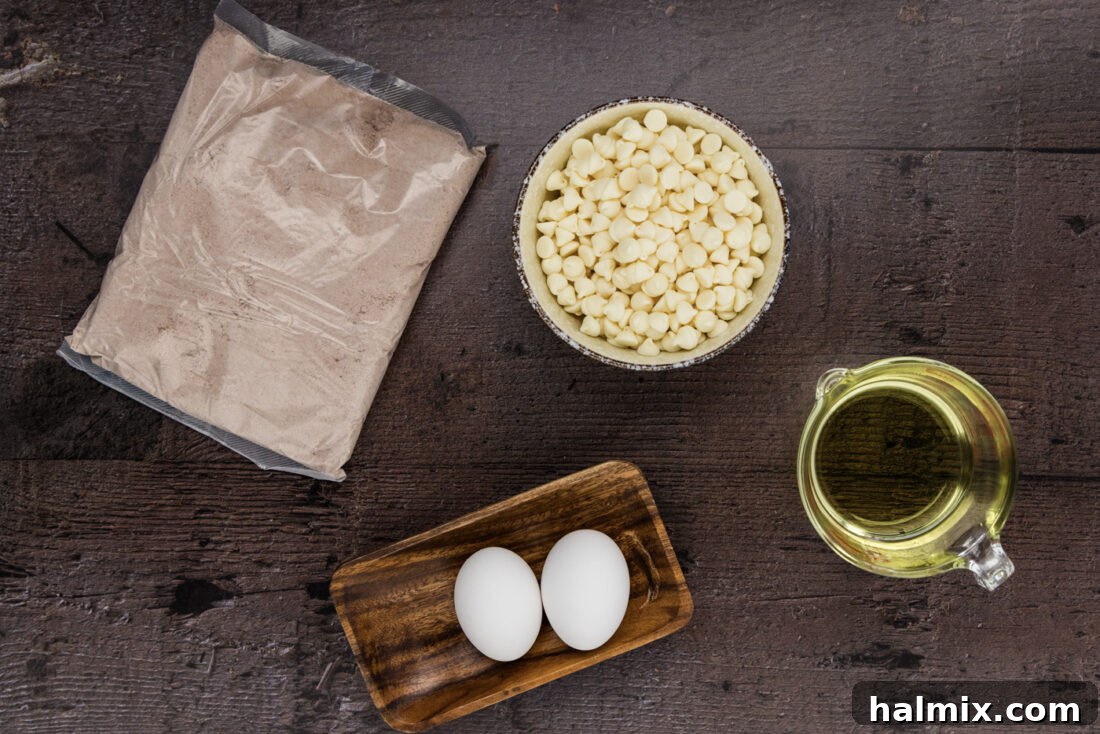 Ingredients for Red Velvet Cake Mix Cookies