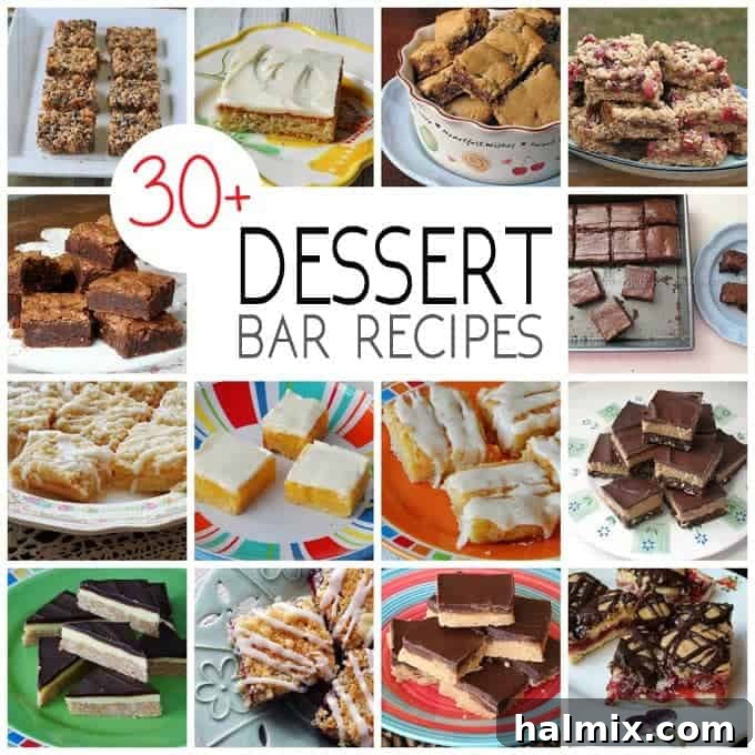 Bake Shop Bars: Over 45 Brownies, Blondies, and Squares 2 Photos of different dessert bar recipes, showcasing various textures and toppings.
