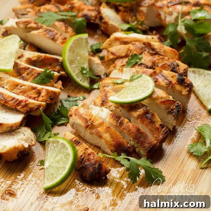 Succulent Grilled Chicken Skewers 6 Chile Lime Chicken on the grill
