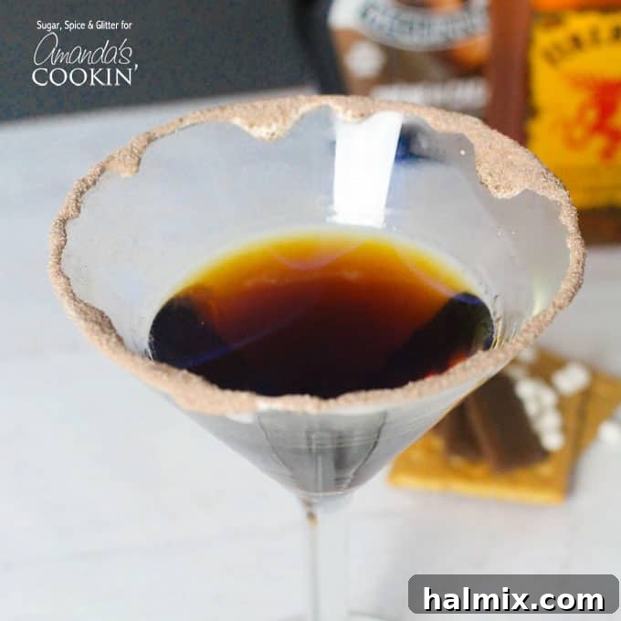 Toasted Smores Martini 5 A series of beautifully presented S'mores Martinis, ready for a party or special occasion.