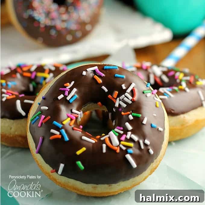 homemade baked cake donuts
