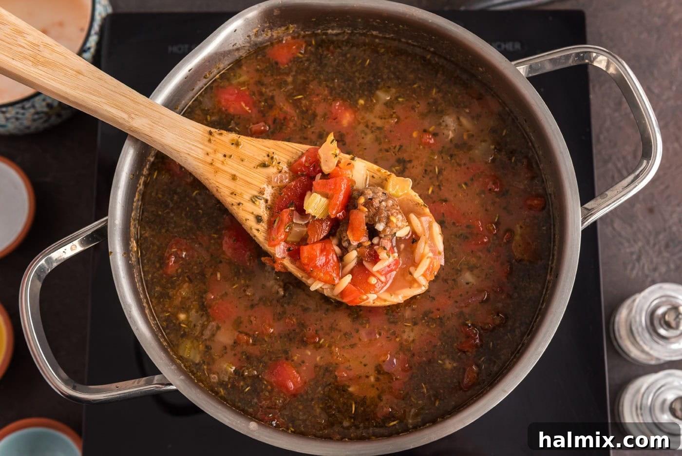 Savory Sausage Orzo Medley 10 spoonful of sausage orzo soup