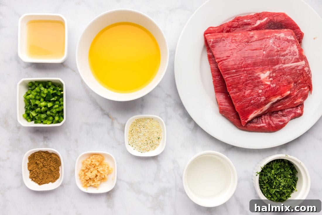 Ingredients for Carne Asada Marinade