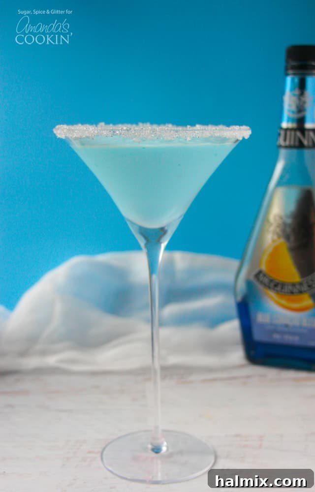 This blended frostbite martini is perfect for a winter get together!