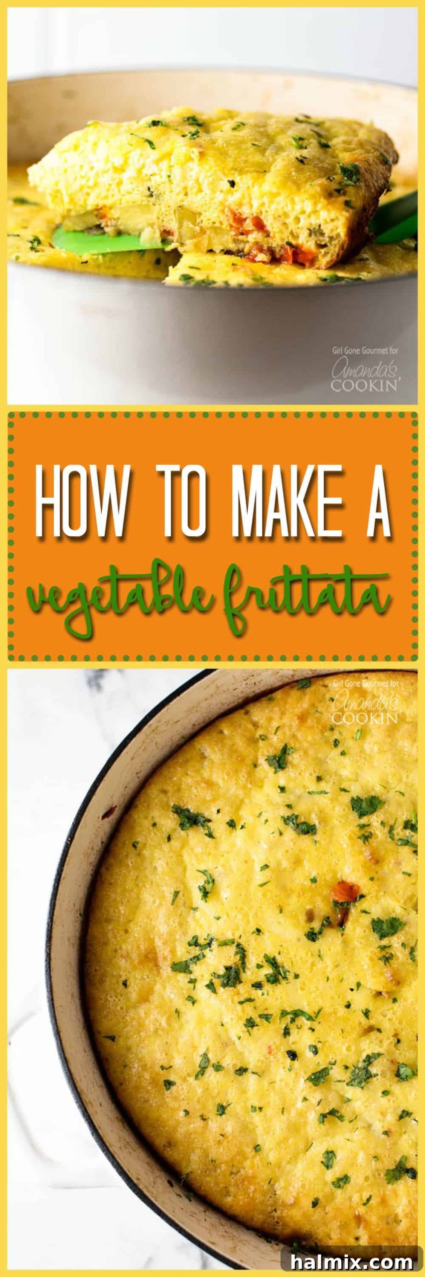 A photo of a vegetable frittata, showcasing its appetizing appearance.