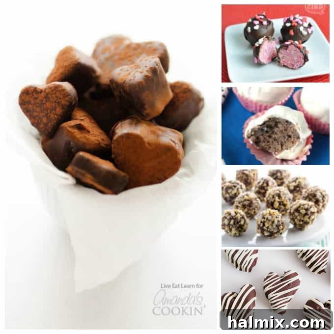 Rich and creamy homemade truffles for a special Valentine's treat Decadent homemade chocolate truffles, perfect for Valentine's Day