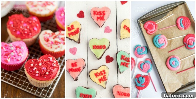 More romantic Valentine's Day baking inspiration Heart-shaped Valentine's Day treats and baked goods