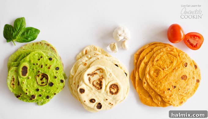 Create Your Own Deliciously Flavored Tortillas 4 Make your very own homemade flour tortillas full of flavor!