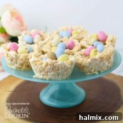 rice krispie nests