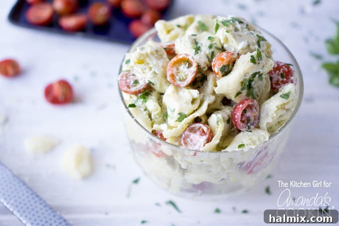 Vibrant Pesto Tortellini Salad 4 Delicious and creamy Tortellini Pesto Pasta Salad