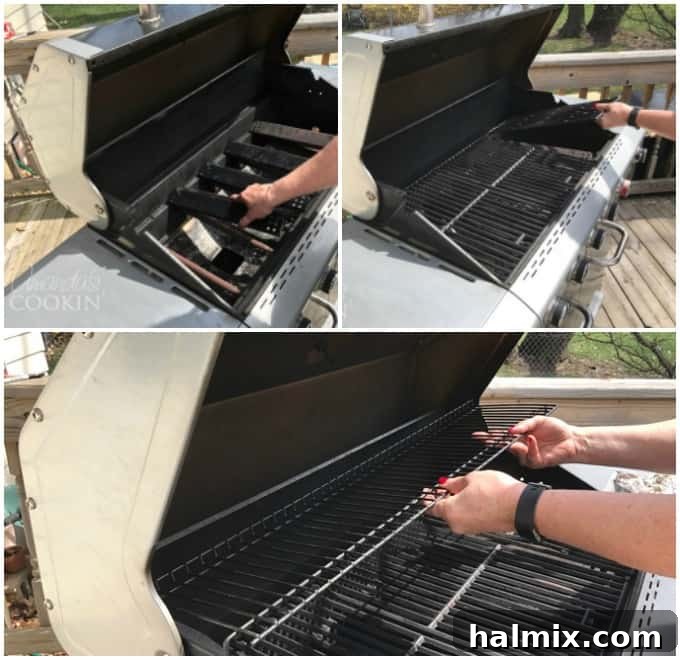 Reassemble all clean parts into your gas grill, ensuring proper fit.