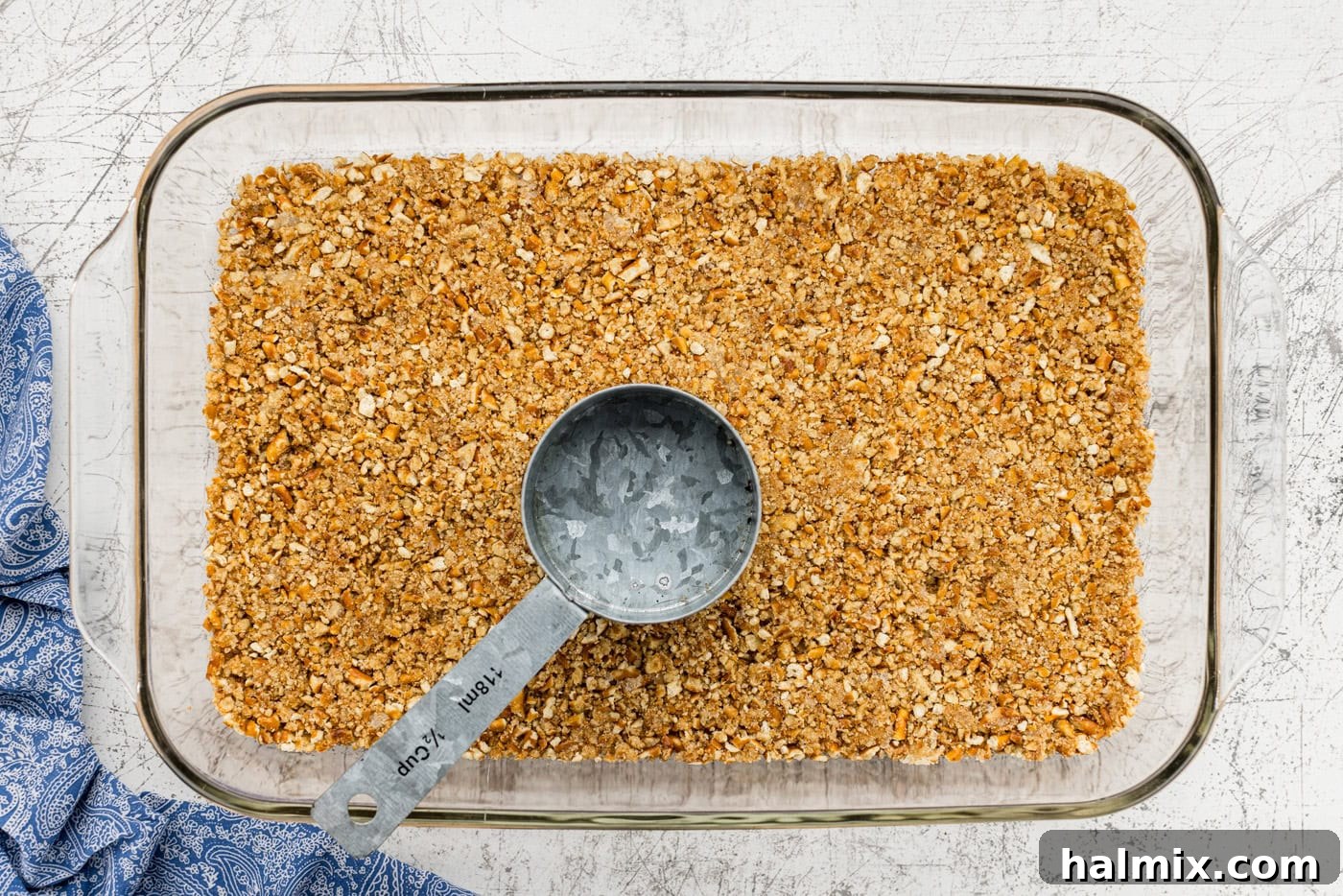 Sweet & Salty Orange Pretzel Bliss 6 pretzel crust in pan