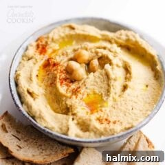 hummus in a bowl