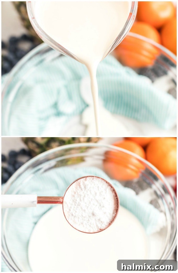 making whipped cream