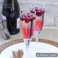 2 glasses of Prosecco Punch