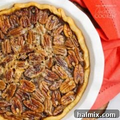 Caramelized Pecan Dream 6 overhead photo of pecan pie
