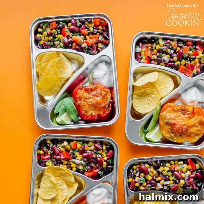 portioned lunches in silver containers