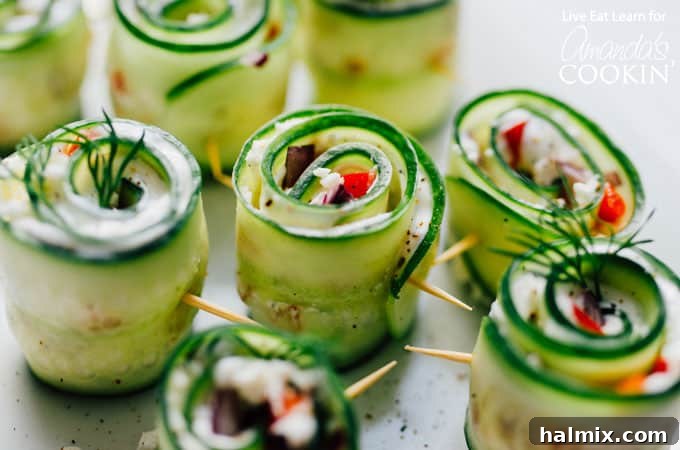 Delicious Greek Salad Sushi Roll Ups