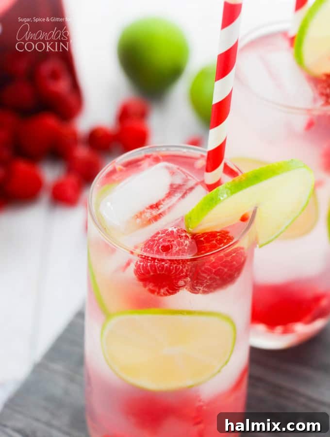 Raspberry Gin Rickey: A delightful and refreshing raspberry summer cocktail