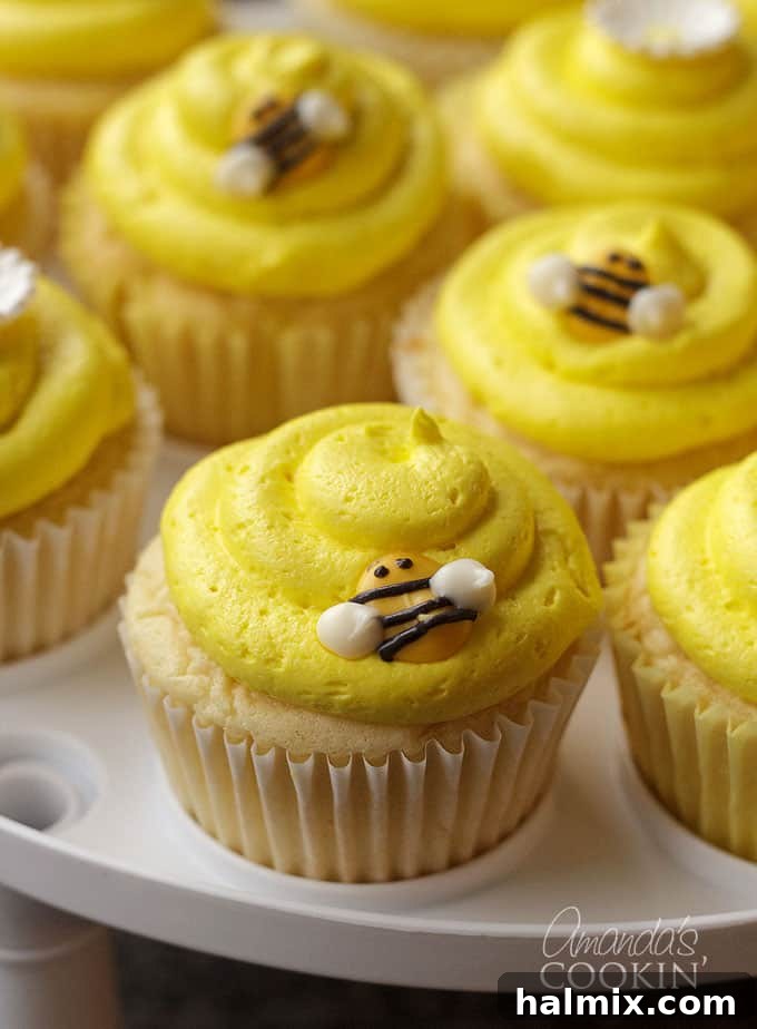 Golden Bee Treat Toppers 3 Assortment of handmade candy melt bee cupcake toppers