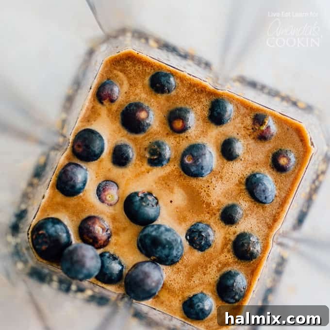 Preparing this healthy blueberry vinaigrette salad dressing is quick and easy. Simply combine a few fresh ingredients in a blender for a creamy, velvety result. Blueberry Vinaigrette ingredients in a blender