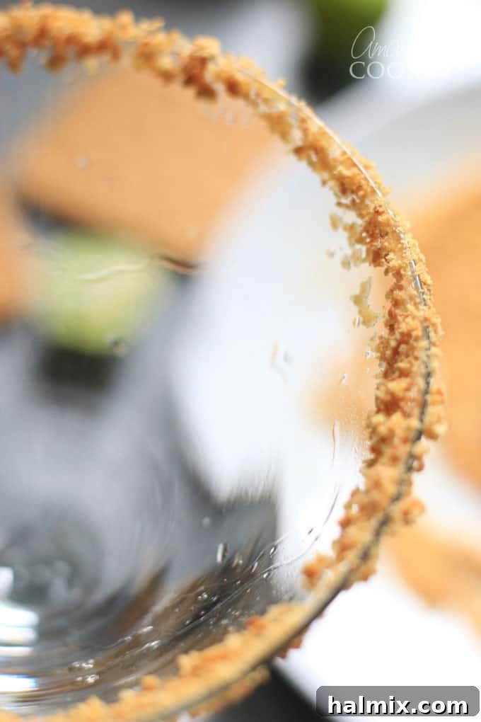 Key Lime Dream Martini 15 Rimmed martini glass