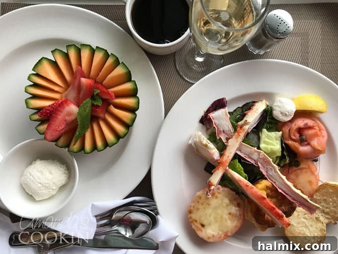 Key Lime Dream Martini 6 Alaskan cruise breakfast - room service