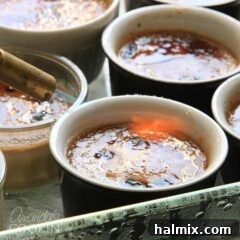 creme brulee being fired