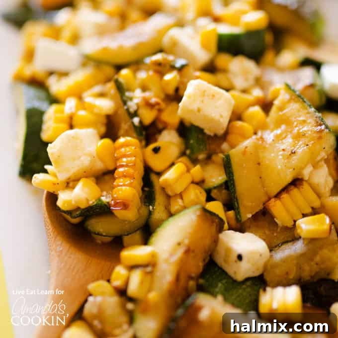 Vibrant Corn and Chickpea Salad 4 Colorful and healthy summer salad with mixed greens