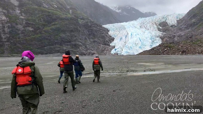 The Davidson Glacier trek offers an up-close view of this magnificent Skagway glacier. An unparalleled Alaska experience. #alaskancruise #alaskaexcursion #canoetour #glaciertour #skagwayalaska #visitalaska #travelalaska #sponsored #princesscruises @princesscruises #comebacknew davidson glacier trek